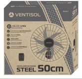 Ventisol Parede 50cm Steel Bivolt