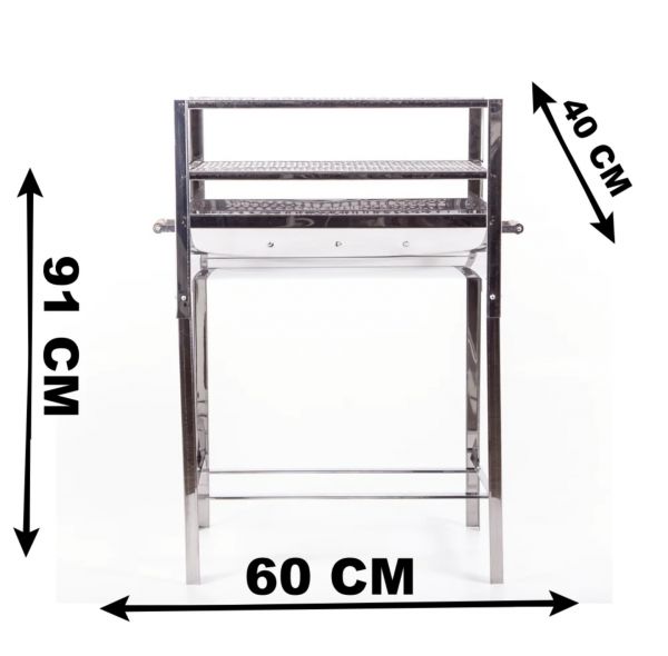 Churrasqueira Inox Dupla Cod.353